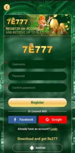 7E777 Game login
