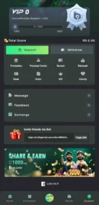 B9 Game deposit, withdraw, and download section