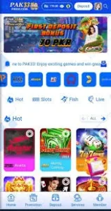 PK33 Game download screen for Android users