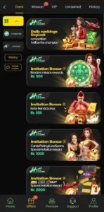 Exciting events and offers in H555 Game app